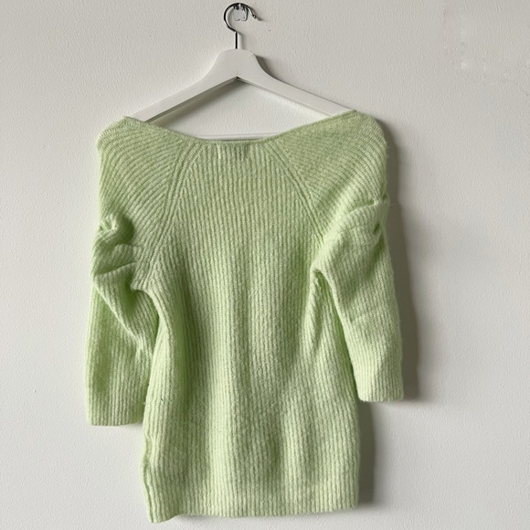 ❌SOLD❌ [Ganni] Lime Angora Sweater - Picture 2 of 4